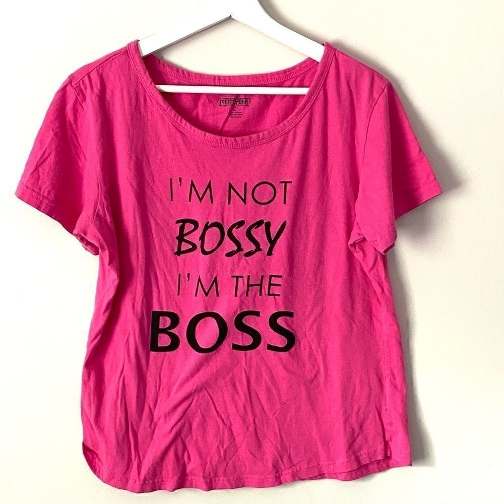 Metro zone I’m not bossy I’m the boss graphic Tee